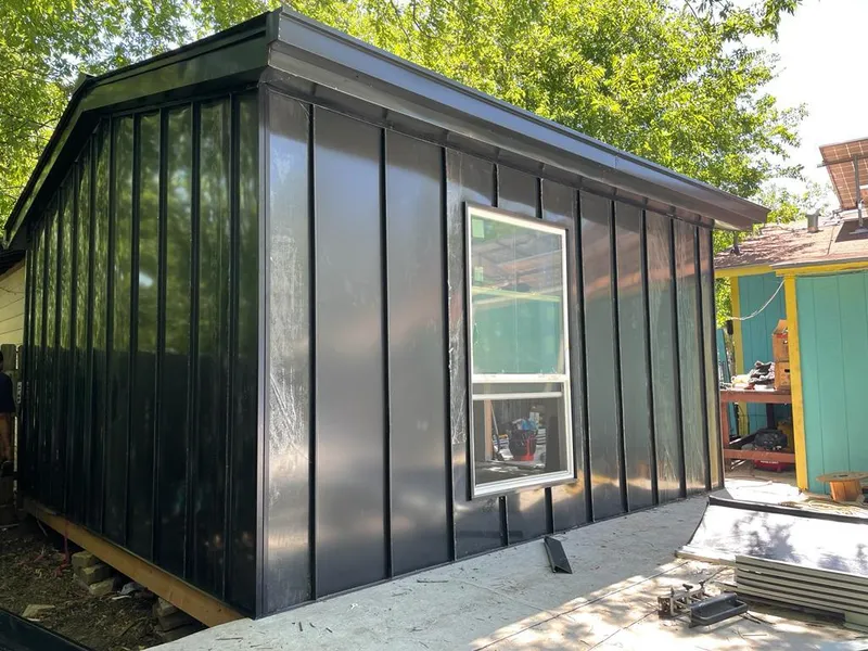 Black standing seam metal wall panels for Metal Roof Installation in Eden Prairie